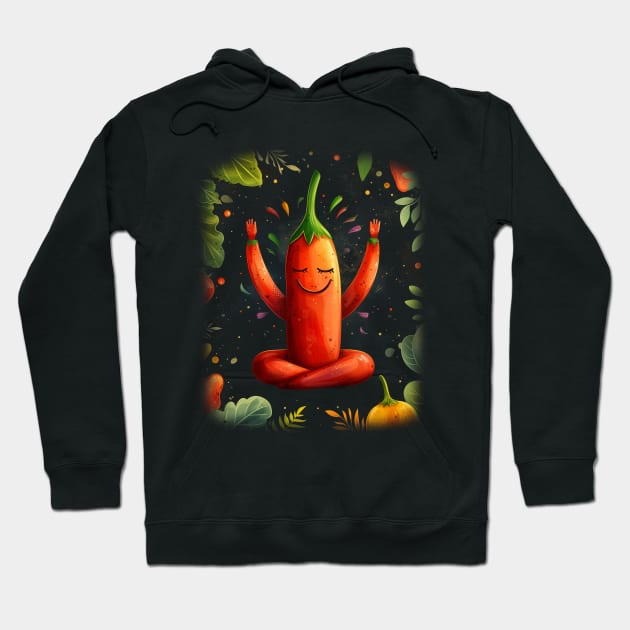 Red Hot Chili Yoga Hoodie by TNM Design